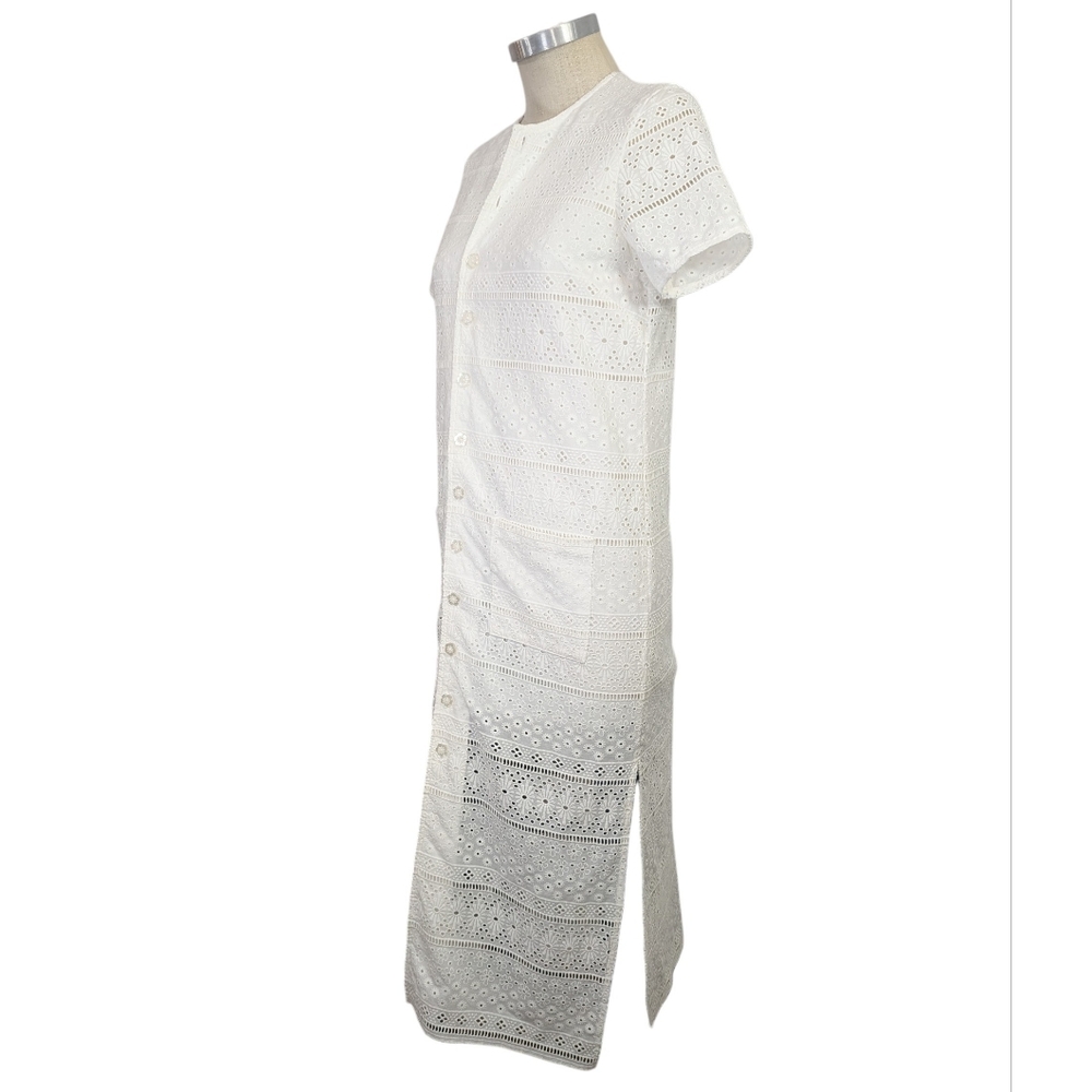 Cartolina Nantucket Ophelia White Eyelet Lace Dress Size Small - Picture 4 of 13